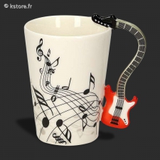 Mug avec anse guitar