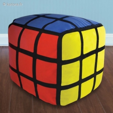 Pouf gonflable cube 