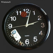 Horloge murale noire