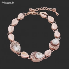 Bracelet doré goutte