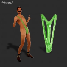 Mankini vert fluo