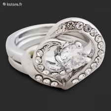 Bague en argent faço