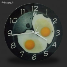 Horloge avec oeufs s