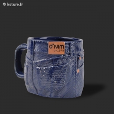 Mug blue jean denim