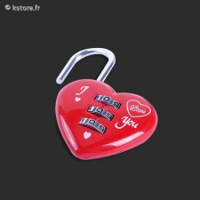 Cadenas coeur rouge