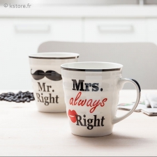 Duo de mugs Mr. et M